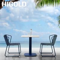 ガーデンファニチャー ガーデン テーブル セット バルコニー チェア HIGOLD ファンシーバルコニー3点セット ブルー【大型宅配便】hnw1 | DEPOS