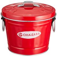 オハイザラ(Ohaizara) 日本製 オハイザラ 灰皿 バケツ型 OHR 1Lサイズ フタ付き レッド | 川西ストア