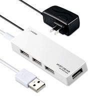 エレコム USB2.0 ハブ 4ポート ACアダプタ付 セルフ/バス両対応 Nintendo Switch動作確認済 MacBook / Sur | 川西ストア
