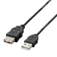 エレコム USBケーブル 延長 USB2.0 (USB A オス to USB A メス) RoHS指令準拠 2m ブラック USB-ECOEA | 川西ストア