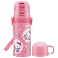 スケーター(skater) 子供用 ステンレス 水筒 2way ストロー飲み 410ml コップ飲み 350ml キティ おしゃれガール 子供に | 川西ストア