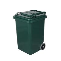 ダルトン(Dulton) プラスチック トラッシュカン 45L グリーン ゴミ箱のマスターピース ふた付き 大型 屋外 水抜き穴有り 高さ575 | 川西ストア