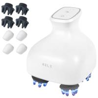 RELX EMS ヘッドスパ IPX7防水 (国内メーカー) 美容家電 頭皮ブラシ 頭皮ケア 母の日 ギフト プレゼント スカルプケア (マットホワイ | Happiness