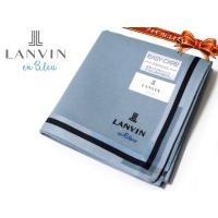 Lanvin En Bleu ランバン オン ブルー 紳士用ハンカチ 6 ラッピング付 ブルーグリーン系 形態安定加工 綿100 日本製 48cm メンズ 1ページ ｇランキング