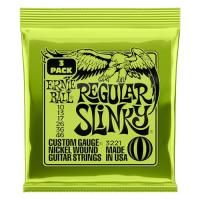 【品】 ERNIE BALL 3221 エレキギター弦 (10-46) REGULAR SLINKY 3Set Pack | ハピネスストア