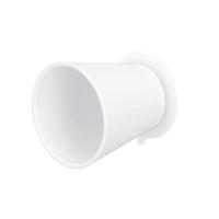 SANEI 歯磨きコップ マグネットコップ 吸盤式 壁にくっつける 浮かす収納 衛生的 ホワイト PW6810-W4 | ハッピースクエア