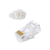 lan コネクタ,CableCreation RJ45コネクタ 100個入り LANコネクタ Cat6/Cat5e対応 単線ヨリ線対応 つめ折れ防止 | ハッピースクエア