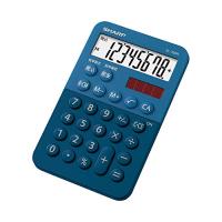 シャープ カラーデザイン電卓 8桁表示 ブルー系 EL-760R-AX | ハッピースクエア
