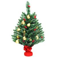 Costway クリスマスツリー 60cm ミニ mini LEDライト装飾品付き Christmas tree クリスマス飾り | ハッピースクエア