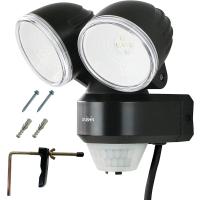 DAISHIN 大進 センサーライト 2灯式 DLA-N4T200 AC コンセント 100V LED 人感センサーライト 屋外 外 屋内 室内 防犯 | ハッピースクエア