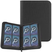 PAKESI スターカードカードファイル4ポケット 160枚収納 カードシートと他のカードを集める スターカード コレクションファイル（ブラック） | ハッピースクエア