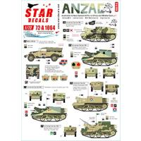 1/72 第二次世界大戦 オーストラリア/ニュージーランド ANZAC1 合同軍がアフリカと中東で運用したAFVパート1 プラモデル用デカール SD7 | ハッピースクエア