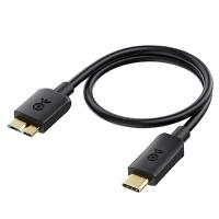 Cable Matters USB Type C Micro B 変換ケーブル 5 Gbps Micro B 9ピン 0.3m 外付けHDD USB | ハッピースクエア