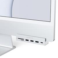 Satechi iMac24インチ用 USB-C クランプハブ (シルバー) (2021 iMac対応) USB-C データポート, 3xUSB-A | ハッピースクエア