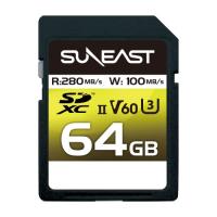 SUNEAST SDXCカード 64GB UHS-II V60 最大280MB/s U3 4K UHD ULTIMATE PRO プロフェッショナル | ハッピースクエア