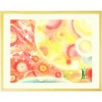 退職祝い 餞別品 お礼品 絵 幸せアート しあわせ花音 カノン 藍色 名前入れ Sサイズ 送別会 プレゼント 女性 母親 定年退職祝い 職場 会社 退職者 贈り物 Hz16 Gaku Small N6 絵画通販 笑顔 癒し Happy Vision 通販 Yahoo ショッピング