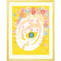 絵画 幸せアート 黄色 絵 星のこども 額入り Sサイズ かわいい絵 インテリア 雑貨 部屋に飾る絵 寝室 小物 部屋 癒しグッズ 壁掛け 風水 ナチュラル On07 Gaku Small 絵画通販 笑顔 癒し Happy Vision 通販 Yahoo ショッピング