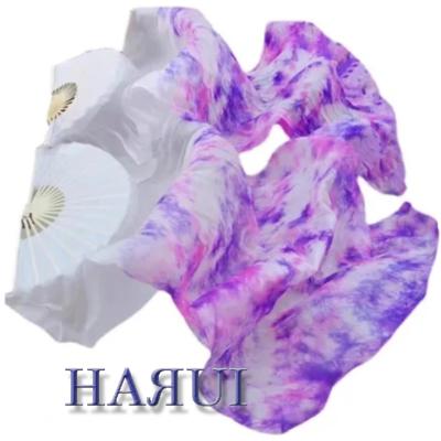 【新品】両手！最高級シルク100％★ビッグフラッターファンベール★A紫ピンク橙 Costume Shop HARUI - ファンベール｜Yahoo!ショッピング