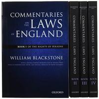 Commentaries on the Laws of England: The Rights of Persons/ the Rights of Things/ of Private Wrongs/ of Public Wrongs (Oxford Edi【並行輸入品】 | 輸入雑貨 HASインターナショナル