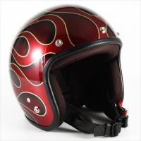 バイク ナナニージャム 72JAM JETヘルメット FLAMES RED ＃フリー JCP-41 取寄品 セール | ヘルメット・バイク用品はとや