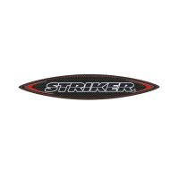 バイク STRIKER ストライカー レーシングステッカー 144mmX26mm 0SK051 取寄品 セール | ヘルメット・バイク用品はとや