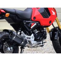 マフラー ダブルアールズ フルEX SS-OVAL F-BLACKチタンタイプ GROM 21- 2BJ-JC92/8BJ-JC92  LF1180JM 取寄品 | ヘルメット・バイク用品はとや