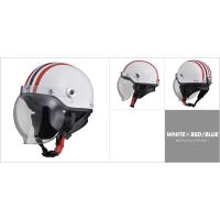 【在庫有り】バイク ヘルメット リード CR-760 シールド付ハーフヘルメット ＃フリー ホワイト×レッド ブルー LEAD 4952652009312 取寄品 セール | ヘルメット・バイク用品はとや