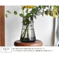 花瓶 北欧 ガラス 大きい 枝物 Lサイズ：約15cm丸×23cm（口径：10cm