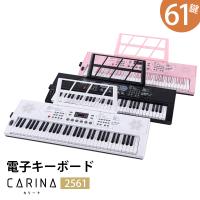 電子キーボード 61鍵盤 ピアノ シンセサイザー 給電 電池駆動 日本語操作ボタン 軽量 初心者 プレゼント 新学期 新生活【演奏動画あり】