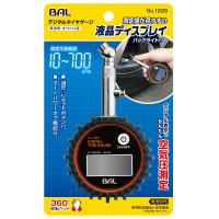 BAL デジタルタイヤゲージ　バックライト付液晶ディスプレイ 1228 BAL OHASHI 大橋産業  [カー用品 車用品 ゲージ] | DIY.com
