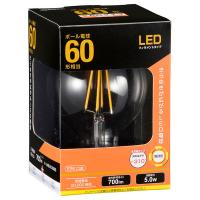 OHM オーム電機 LED電球 フィラメント ボール形 E26 60形相当 LDG5L C6 | ホームセンターグッデイ