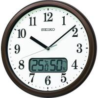 ■SEIKO 電波掛時計 “KX244B” (温度湿度表示付き)【1589154:0】[店頭受取不可] | PROsite Yahoo!店