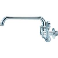 ■SANEI 厨房用横形自在水栓 レバー式 90度開閉 共用形【1665884:0】[店頭受取不可] | PROsite Yahoo!店