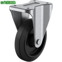 ■ユーエイ プレート式 固定 ステンレスキャスター ゴム 車輪径100mm  Jタイプ SUS-K型 取付寸法80×45【4405781:0】[店頭受取不可] | PROsite Yahoo!店