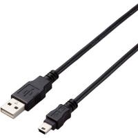 ■エレコム USB2.0ケーブル A-miniBタイプ 仕様固定 1.5m ブラック【4412422:0】[店頭受取不可] | PROsite Yahoo!店