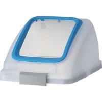 ■コンドル 屋内用屑入れ リサイクルトラッシュ SKL-50用 角穴蓋 青【4414373:0】[店頭受取不可] | PROsite Yahoo!店