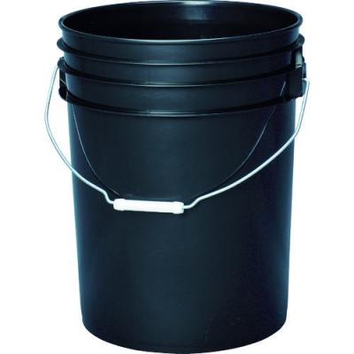 ③　！！かなり丈夫です！！　防水性の蓋つき　送料無料！！　プラスチック　ペール缶 蓋付ペール缶 33L ブラック 367－0333 | 【ミドリ安全