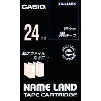 ■カシオ ネームランド用黒テープに白文字24mm【8036668:0】[店頭受取不可] | PROsite Yahoo!店