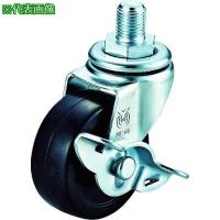 ■ユーエイ ねじ込み式 自在 キャスター ゴム 車輪径50mm ストッパー付き Lタイプ LT型 ネジ寸法M8×14ピッチ1.25【8558590:0】[店頭受取不可] | PROsite Yahoo!店