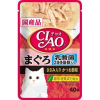 いなばペット CIAOパウチ 乳酸菌入り まぐろ ささみ入りかつお節味IC-301 | ホームセンターバローYahoo!店