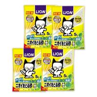 ライオン商事 ニオイをとる砂 リラックスグリーンの香り 5L ×4コ まとめ セット売り | ホームセンターバローYahoo!店