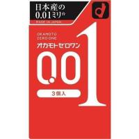 6箱まで送料198円「追跡可能メール便」コンドーム オカモト ゼロワン 0.01ミリ ３個入り | 健康と美容の店ヘルシーナ