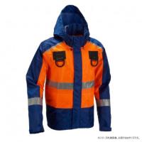 船橋(フナハシ)　レインウェアブレイブレイン(フルハーネス仕様)FS-1110FH  オレンジ/ネイビー  SS | なないろモール