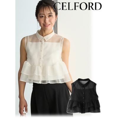 新品　タグ付　24ss  CELFORD   フラッフィープルオーバー リボン付きフラッフィーニットプルオーバー(ニットプルオーバー