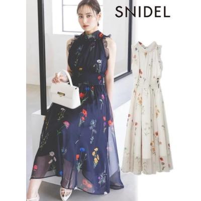 スナイデル　セール SNIDEL カーディガン フラワーライクシアーカーディガン