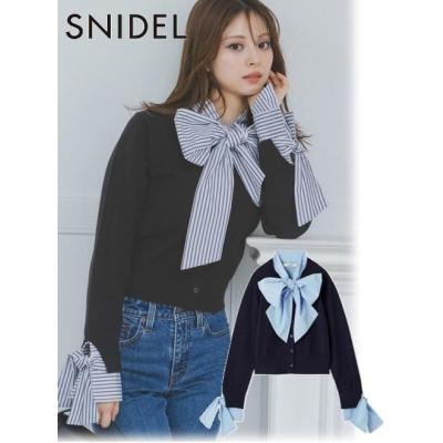 新品未使用 SNIDEL  Tweetyニットプルオーバー セットアップ SNIDEL（スナイデル）の「Sustainableクロップドジップニット