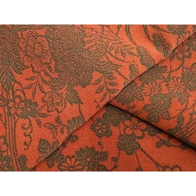 平和屋着物●上質な小紋　本藍　型染め　風景草花文　正絹　逸品　CABD0173ut 平和屋着物＊夏物 小紋 藍 型染め 絽 流水草花文 洗える着物 CABF2665tx
