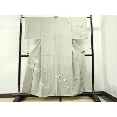 加賀友禅 大西正廣 落款入 訪問着 ますいわ屋扱い 正絹 X378 加賀友禅 大西正廣 落款入 訪問着 ますいわ屋扱い 正絹 X378