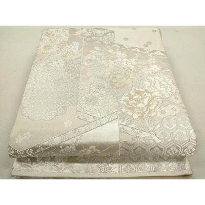 平和屋着物●九寸名古屋帯　美保姿　竜田川　銀糸　正絹　逸品　CABD0695hy 美保 姿 帯のおすすめ人気商品一覧 通販 - Yahoo!ショッピング