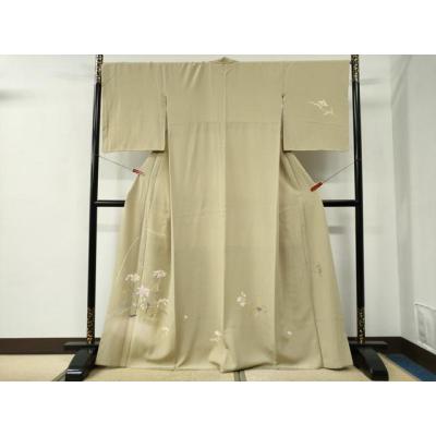 平和屋着物●京加賀友禅　百貫石峰 　訪問着　枝花文　暈し染め　正絹　逸品　AABH0416ph 平和屋着物○京加賀友禅 百貫石峰 訪問着 枝花文 暈し染め 正絹 逸品